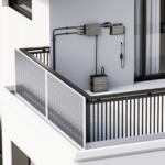 Installation Speicher auf Balkon